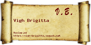Vigh Brigitta névjegykártya